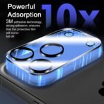 Wiaocit 3 Pack Tempered Glass Camera Lens Protector for iPhone 17 Pro Max, 9H Hardness, Anti-Scratch, Case Friendly - Image 4