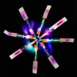 25 Sets LED Flying Set, 25 Slingshot+25 Glow Helicopter-50 Pcs, Flying Toy Outdoor Toys Glow in The Dark Party Supplies Party Favors for Kids 8-12,4-8 - Image 8