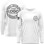 Custom Long Sleeve Shirts for Men, Hi Vis Safety Customized Workwear Company Uniform Long Sleeved Shirt Black - Image 5