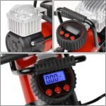 DNA Motoring 12 V 125 PSI LED Flash Light Air Pump Portable Air Compressor Inflator for Cars, Bikes and Balls (TOOLS-00083) - Image 4