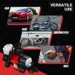 DNA Motoring 12 V 125 PSI LED Flash Light Air Pump Portable Air Compressor Inflator for Cars, Bikes and Balls (TOOLS-00083) - Image 8