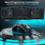 SOLAKAKA SM900 Gaming Mouse Wired with RGB,Honeycomb Shell,12800 DPI Wired Gaming Mouse with Buttons,Computer Mouse for Laptop/PC,Black - Image 7