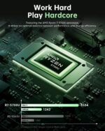 2026 AMD Gaming Laptop, 15.6 Inch FHD Display, AMD Ryzen 7 5700U(8C/16T, Up to 4.3GHz)16GB RAM 512GB NVMe SSD, Windows 11 Laptop, WiFi-6, HDMI Type-C USB3.2 work Laptop, Office Laptops, Student Laptop - Image 3