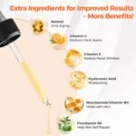 Retinol Serum for Face 2.5%, B5 Resurfacing Retinol Serum with Vitamin C, Vitamin E, Hyaluronic Acid, Niacinamide, Peptide for Anti-Aging, Wrinkle Smoothing, Dark Spot Corrector, Brighten Dullness - Image 4