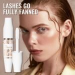 4D White Mascara Primer for Eyelashes Set, Super Volume Curly Thick Waterproof Non-Smudged Long lasting Charming Voluminous Lash for Women Cruelty Free Vegan Eye Makeup (D-1Pc White mascara, D) - Image 3