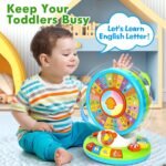 Duchong Learning Toy for Kids 1 2 3 Year Old Boys Girls, Spin and Sing Alphabet Zoo with Sounds, Interactive Educational Toys for Toddler 2-3, First Christmas 1st Birthday Gifts Toy - Image 6