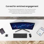 Samsung 32-inch S3 (S39GD) FHD 100Hz Curved Monitor, Game Mode, Eye Saver Mode, Multiple Connectivity with HDMI Port, Built-in Speakers, LS32D39DGANXZA, 2025 - Image 5