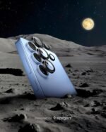 Spigen Camera Lens Screen Protector [GlasTR EZ Fit Optik Pro] Designed for Galaxy S25 Ultra [Case Friendly] - Black [2 Pack] - Image 4