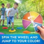 NATIONAL GEOGRAPHIC Stepping Stones for Kids – 6 Durable Non-Slip Stones Encourage Toddler Balance & Gross Motor Skills, Indoor & Outdoor Toys, Balance Stones, Obstacle Course (Amazon Exclusive) - Image 6