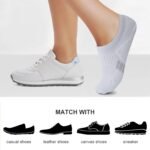 No Show Socks Womens Athletic Cushion Ankle Footies Low Cut 5-6 Pairs - Image 3