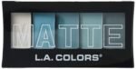 L.A. COLORS 5 Color Matte Eyeshadow Palette, Teal Argyle CEM477 - Image 3