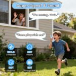 Walkie Talkies for Kids Pack of 2, Rechargeable Long Range Two Way Radios Toys for Boys Girls Age 3-5, Outdoor Adventure Camping Hiking, Birthday with Pink Blue Design - Image 4