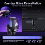 MAONO Wireless Microphone for PC,Gaming Streaming Condenser Mic with Software AI Voice Change,3-Level Noise Cancellation,Custom EQ,Gain Control USB Mic for Podcast Recording (DM40-Black) - Image 5