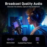 MAONO Wireless Microphone for PC,Gaming Streaming Condenser Mic with Software AI Voice Change,3-Level Noise Cancellation,Custom EQ,Gain Control USB Mic for Podcast Recording (DM40-Black) - Image 6