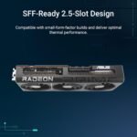 ASUS Prime Radeon™ RX 9070 XT OC Edition Graphics Card, AMD (PCIe 5.0, HDMI/DP 2.1, 2.5-Slot Design, Axial-tech Fans, Ball Bearings, Dual BIOS, GPU Guard) - Image 3