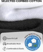 CLOSEMATE 5/10 Pairs Ankle Socks for Men Women Cotton Comfortable Non Slip Low Cut for Casual - Image 6