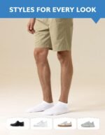 CLOSEMATE 5/10 Pairs Ankle Socks for Men Women Cotton Comfortable Non Slip Low Cut for Casual - Image 7