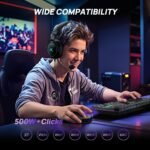 TECKNET Wired Gaming Mouse, 12,800 DPI with Optical Sensor, 8 Programmable Buttons, 13 RGB Backlit Modes, Ergonomic Design, Custom Software Gaming Mice for Laptop,PC - Image 8