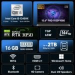 Lenovo LOQ Essential Gaming Laptop, 15.6" FHD 144Hz Display,Intel Core i5-12450HX, GeForce RTX 3050,16GB DDR5 RAM, 512GB SSD,AI Copilot, Wi-Fi 6, RJ-45, USB-C, HDMI,with Lifetime Office,Win 11 Home - Image 3