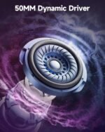 AOC Gaming Headset for PS5, PS4, PC, Mac, Switch, Xbox Series, Surround Sound RGB Gaming Headphones with Noise Canceling Microphone, 50MM Dynamic Drivers, 3.5MM Audio Jack, White - Image 4