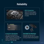 ASUS Prime Radeon™ RX 9060 XT 16GB GDDR6 OC Edition Graphics Card (PCIe 5.0, HDMI/DP 2.1, 2.5-Slot Design, axial-tech Fans, Dual Ball Fan Bearings, Dual BIOS, GPU Guard) - Image 5