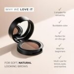 Soft Brow Define & Fill Powder Duo, Includes Dual ended Brush, Vegan and Cruelty Free (Blonde) - Image 4