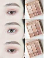 9 Colors Pink Eyeshadow Palette, Matte Nude Neutral Beige Brown Blendable Shades, Daily Eye Shadow Makeup - Image 3
