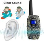 Retevis RT628 Kids Walkie Talkies,Army Toys for 6-12 Year Old Boys Girls,FRS Walky Talky with Key Lock,Gift for Outdoor Adventure Camping Hunt Trip(2 Pack,Camo) - Image 4