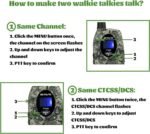 Retevis RT628 Kids Walkie Talkies,Army Toys for 6-12 Year Old Boys Girls,FRS Walky Talky with Key Lock,Gift for Outdoor Adventure Camping Hunt Trip(2 Pack,Camo) - Image 5