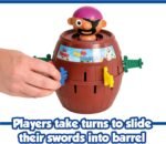 TOMY Pop Up Pirate Board Game - Family and Preschool Kids Games for Family Game Night - Winter Break Activities- Girls and Boys Games - 2-4 Players - Ages 4 Years and Up - Image 6