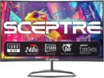 New! Sceptre Curved 24.5-inch Gaming Monitor up to 240Hz 1080p R1500 1ms DisplayPort x2 HDMI x2 Eye Care Build-in Speakers, Machine Black 2026 (C255B-FWT240 Series) - Image 4