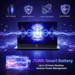 NIMO 17.3 Gaming-Laptop Ryzen 9 8945HS (Beat i9-13900H, Up to 5.2GHz) 16GB RAM, 1TB SSD, Radeon 780M, PD 100W Type-C AI-Enhanced for Copilot VR Ready, Backlit Keyboard, Fingerprint - Image 7