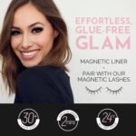 Luxillia Magnetic Eyeliner for Magnetic Eyelashes, Upgraded Strongest Hold, Most Natural Look, Waterproof, Smudge Proof Liquid Liner in Black - Image 3