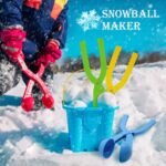 Snow Toys, Snowball Maker 4 Pack Snow Ball Shaper Molds Toys for Kids Snow Ball Fights Tool Kids Winter Toys Snow Ball Clip Snow Games for Outdoor - Image 3