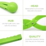 Snow Toys, Snowball Maker 4 Pack Snow Ball Shaper Molds Toys for Kids Snow Ball Fights Tool Kids Winter Toys Snow Ball Clip Snow Games for Outdoor - Image 6