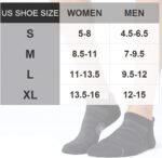 CS CELERSPORT Men's Ankle Running Socks with Cushion Low Cut Athletic Tab Socks for Men Women 6 Pack - Image 3