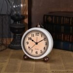 Analog Alarm Clock,Battery Powered Desk Clocks with Night Light,Silent Non Ticking,Retro Simply Design Alarm Clocks for Living Room, Bedroom, Bedside,Dormitory,Decor,Gift (White) - Image 7