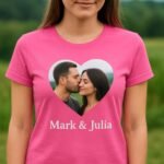 Ladies Customized Fan Tee Shirt, Design Your Own by Uploading Photos, Text, Logos Or Any Design, Custom Gifts - Image 5