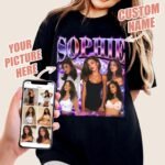 JIX & JOKY Custom Your Own Bootleg Rap Tee Custom Girlfriend Face Shirt for Boyfriend Vintage Birthday Valentine Shirt - Image 5