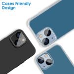 JETech Camera Lens Protector for iPhone 13 6.1-Inch and iPhone 13 mini 5.4-Inch, 9H Tempered Glass, HD Clear, Anti-Scratch, Case Friendly, Does Not Affect Night Shots, 3-Pack - Image 6