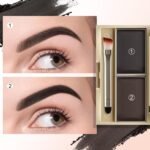 Boobeen Eyebrow Powder Kit, 2-color Waterproof Eyebrow Palette Makeup to Definer & Filler Brows, Eyebrow Color Powder Shape Natural Looking Brow - with Mirror Brush - Image 4