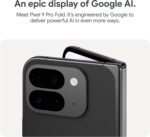 Google Pixel 9 Pro Fold - Unlocked Android Smartphone with Gemini - Advanced Triple Rear Camera System - Foldable Display - Hands-Free Video - Obsidian - 256 GB (Renewed) - Image 6