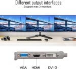 Radeon RX 550 Low Profile Graphics Card, 4GB GDDR5 128-bit, HDMI VGA DVI-D, Video Card for PC Gaming, Computer GPU, for Desktop SFF Small Form Factor, DirectX 12 - Image 5