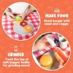 JOYIN Kitchen Toy Set, BBQ Play Grill, Cooking Toy Set, Little Chef Play, Kids Grill Playset Interactive BBQ for Kids with Light & Sound, Birthday Gift for 2 3 4 Year Old Boys Girls Outdoor Toys - Image 5