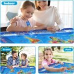 Bilingual Interactive World Map for Kids Learning and Educational Toys, Talking Electronic Kids World Map i-Poster Geography Games Ages 3 to 12 Years Old, Custom Talking Birthday Gifts Card - Image 9