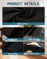 Custom T Shirts with Photo Logo Text, Picture Customized T Shirts, Birthday Anniversary Personalized Gifts for Men Women 3XL Black - Image 6