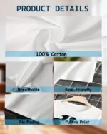 Custom T Shirts with Photo Logo Text, Picture Customized T Shirts, Birthday Anniversary Personalized Gifts for Men Women 3XL Black - Image 7