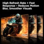 KOORUI 24" Gaming Monitor,180Hz 1ms Fast IPS Monitor, 1440P HDR400 Display, 90% DCI-P3 Color Gamut, Adaptive Sync, Slim Frame, VESA Mountable, HDMI 2.0, DP 1.4, G2421V - Image 4