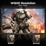 KOORUI 24" Gaming Monitor,180Hz 1ms Fast IPS Monitor, 1440P HDR400 Display, 90% DCI-P3 Color Gamut, Adaptive Sync, Slim Frame, VESA Mountable, HDMI 2.0, DP 1.4, G2421V - Image 6