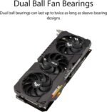 ASUS TUF Gaming NVIDIA GeForce RTX 3080 V2 OC Edition Graphics Card (PCIe 4.0, 10GB GDDR6X, LHR, HDMI 2.1, DisplayPort 1.4a, Dual Ball Fan Bearings, Military-Grade Certification, GPU Tweak II) - Image 6